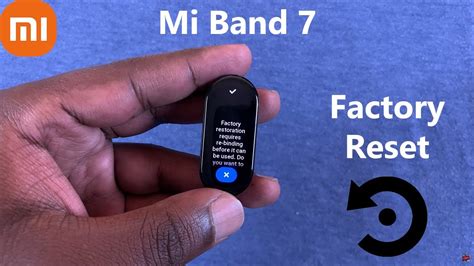 how to reset mi band xiaomi